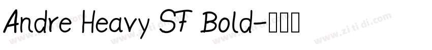 Andre Heavy SF Bold字体转换 Andre Heavy SF Bold字体转换